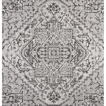 Estrella Bohemian Medallion Textured Weave Indoor/outdoor Square Rug